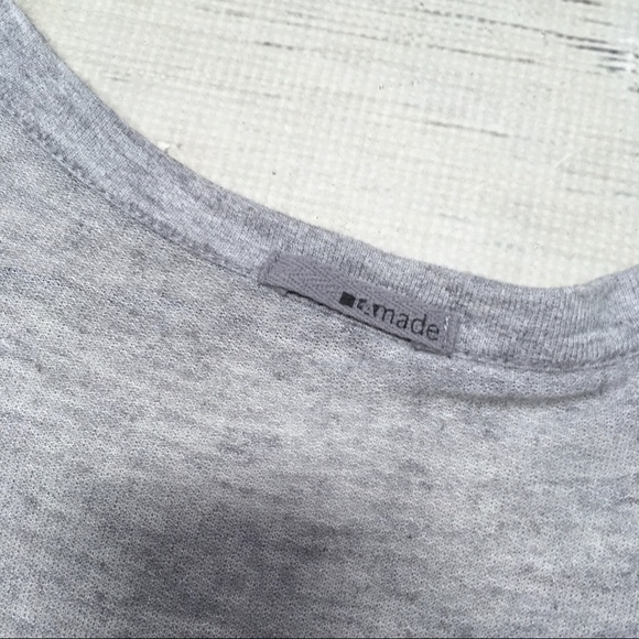 Revolve LA Made Sweater Cardigan Gray Pockets Button Small - Picture 13 of 13